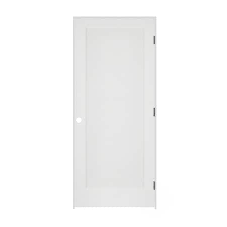 Codel Doors 34" x 80" x 1-3/8" Primed 1-Panel Interior Flat Panel Door with Ovolo Bead 7-1/4" LH Prehung Door 2168pri8020LH10B714